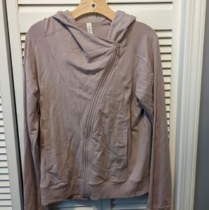 Lululemon Athletica Womens Asymmetrical Zip Scuba Hooded Jacket